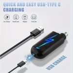 Professional ear & nose hair trimmer – painless, USB rechargeable, dual-sided blades, portable & easy to clean, for men & women. - 图片 6