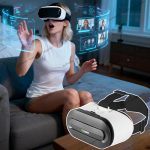 Private cinema with IMAX vibes, high-end VR, 4K ultra-clear, 120Hz smooth, wide 110° view, comfy for virtual dates - 图片 2