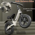 Balance Bike - A Premium Pedal-Free Bicycle with Wider Tires, Designed for Kids Aged 3 to 6 Years for Improved Stability