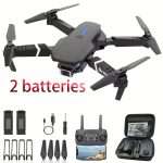 E88 foldable RC drone – dual camera 1080p, app & remote control, 2 batteries, portable, lightweight, durable, USB charging, indoor & outdoor. - 图片 3