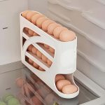 Stackable egg holder – automatic sliding, large capacity, transparent PP, saves fridge space & keeps eggs fresh - 图片 8