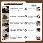 Simplus Wet And Dry Vacuum Cleaner 180° Flat Lying Mopping Dry Suction 21, 000Pa Suction Power 11.6cm - Image 7