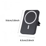 “iPhone 17 MagSafe car mount – vent magnetic wireless charger, safe & fast, fits iPhone 17/16/15/14/13 & Samsung with MagSafe case - 图片 2