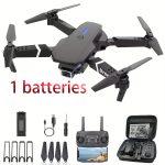 E88 foldable RC drone – dual camera 1080p, app & remote control, 2 batteries, portable, lightweight, durable, USB charging, indoor & outdoor. - 图片 6