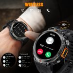 JELLOO Men'S Outdoor Sports Smartwatch Answeru002FMake Calls Smart Watch for Men with LED Flashlight Smart Watches Pedometer Smartwatches for Iphone And Android Phone Christmas Gifts Thanksgiving New Year'S Day Gifts for Boyfriends