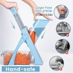 Manual handheld slicer set – adjustable thickness, shredder & mincer, heavy-duty plastic, washable, perfect for veggies, camping & kitchen prep - 图片 3