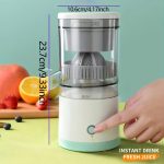 Wireless electric juicer 13.5oz – USB rechargeable, push-button, removable cup, auto juice separation, food-grade ABS, perfect gift - 图片 2
