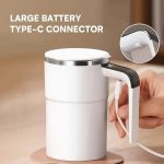 LED smart electric cup – USB rechargeable, large capacity, portable, mixes milk, chocolate & coffee, 6200 RPM motor, perfect for home & office - 图片 11