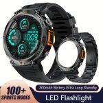 JELLOO Men'S Outdoor Sports Smartwatch Answeru002FMake Calls Smart Watch for Men with LED Flashlight Smart Watches Pedometer Smartwatches for Iphone And Android Phone Christmas Gifts Thanksgiving New Year'S Day Gifts for Boyfriends - 图片 14