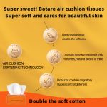 Botare 20-pack orange facial tissues – 4-ply, 7,200 sheets, 175×155mm, for face, hands & home use, free shipping - 图片 2