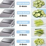 Manual handheld slicer set – adjustable thickness, shredder & mincer, heavy-duty plastic, washable, perfect for veggies, camping & kitchen prep - 图片 8