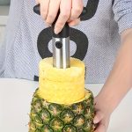 Stainless steel pineapple corer & slicer – ergonomic, great for coring fruits like strawberries, peeling and slicing made easy - 图片 2