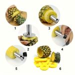 Stainless steel pineapple corer & slicer – ergonomic, great for coring fruits like strawberries, peeling and slicing made easy - 图片 6