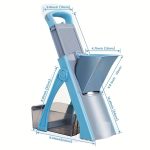 Manual handheld slicer set – adjustable thickness, shredder & mincer, heavy-duty plastic, washable, perfect for veggies, camping & kitchen prep - 图片 12