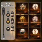 God and Jesus Pattern Projection Light, Six Interchangeable Patterns, Room Ceiling Background Decoration Light, 360° Rotating Portable USB Gadget, Creative Gift, God Bless, a Gift for Christian Enthusiasts. - 图片 6