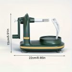 1pc Hand Crank Automatic Rotation Apple Peeler - Durable Plastic Ergonomic Kitchen Gadget with Adjustable Clamp for Efficient Fruit Peeling, Compact Design for Home & Commercial Use, Apple Accessories, Culinary Accessories, Vintage Appliance Look, Sturdy Construction - 图片 6