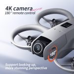 Compact drone – dual cameras, stylish lights, 360° flips, gesture photo/video, auto-stable flight, 4 rotors, perfect gift. - 图片 5