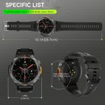 JELLOO Men'S Outdoor Sports Smartwatch Answeru002FMake Calls Smart Watch for Men with LED Flashlight Smart Watches Pedometer Smartwatches for Iphone And Android Phone Christmas Gifts Thanksgiving New Year'S Day Gifts for Boyfriends - 图片 5