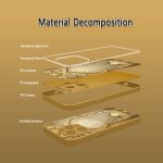 Phone Case: Golden Islamic Architectural Decorative Print Pattern. An Elegantly Styled Phone Case Featuring the Latest Luxurious Ultra-clear Tempered Glass Technology, Showcasing the Pattern with a Minimalist Design. Compatible with iPhone 17 - 图片 4