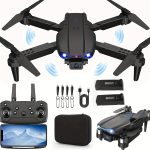 E88 foldable RC drone – dual camera 1080p, app & remote control, 2 batteries, portable, lightweight, durable, USB charging, indoor & outdoor. - 图片 4