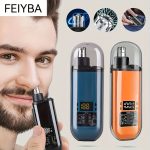 Professional ear & nose hair trimmer – painless, USB rechargeable, dual-sided blades, portable & easy to clean, for men & women.