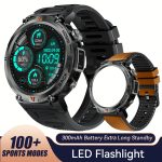 JELLOO Men'S Outdoor Sports Smartwatch Answeru002FMake Calls Smart Watch for Men with LED Flashlight Smart Watches Pedometer Smartwatches for Iphone And Android Phone Christmas Gifts Thanksgiving New Year'S Day Gifts for Boyfriends - 图片 9