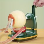 1pc Hand Crank Automatic Rotation Apple Peeler - Durable Plastic Ergonomic Kitchen Gadget with Adjustable Clamp for Efficient Fruit Peeling, Compact Design for Home & Commercial Use, Apple Accessories, Culinary Accessories, Vintage Appliance Look, Sturdy Construction - 图片 2