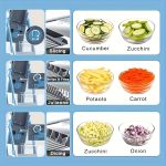 Manual handheld slicer set – adjustable thickness, shredder & mincer, heavy-duty plastic, washable, perfect for veggies, camping & kitchen prep - 图片 10