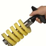 Stainless steel pineapple corer & slicer – ergonomic, great for coring fruits like strawberries, peeling and slicing made easy - 图片 3
