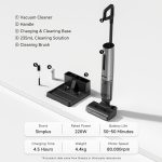 Simplus Wet And Dry Vacuum Cleaner 180° Flat Lying Mopping Dry Suction 21, 000Pa Suction Power 11.6cm - Image 3