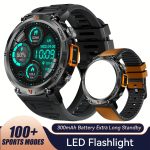 JELLOO Men'S Outdoor Sports Smartwatch Answeru002FMake Calls Smart Watch for Men with LED Flashlight Smart Watches Pedometer Smartwatches for Iphone And Android Phone Christmas Gifts Thanksgiving New Year'S Day Gifts for Boyfriends - 图片 12